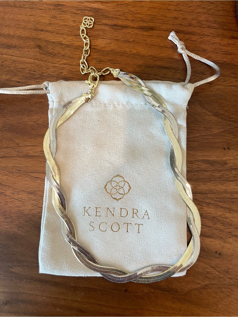 Kendra Scott Two-Tone Herringbone Necklace